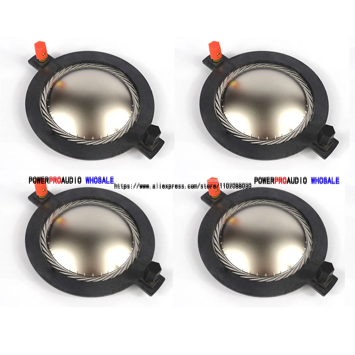 4PCS Replacement Titanium Diaphragm Voice Coil for B&C DE750TN / DE75/750/TN DE82/85 8 ohm #MMD3ATN8M   Horn Driver 8 Ohms