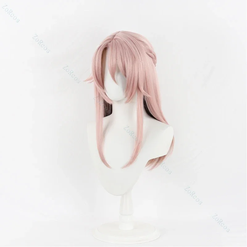 شعر مستعار لعبة هونكاي: تأثيري ستار ريل للرجال ، شعر طويل وردي ، شعر مستعار مقاوم للحرارة ، غطاء مجاني ، متوفر ، 60 *