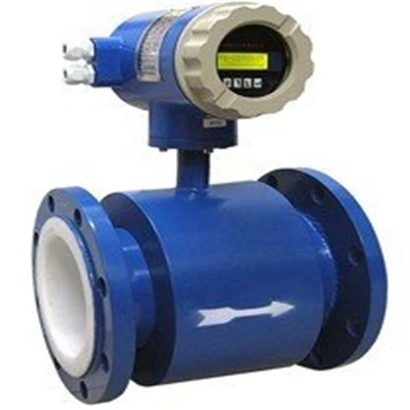 Industrial Water Magnetic Inductive Flow Meter Chemical Resistant Slurry Electromagnetic Flowmeter