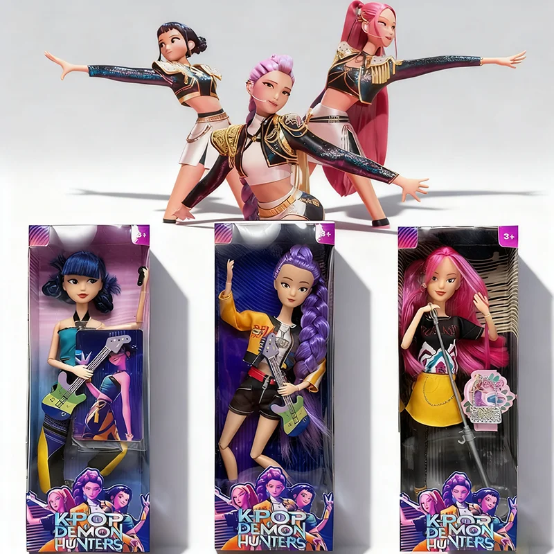 핫 Kpop 데몬 헌터즈 액션 피규어 신상 K-POP 데몬 슬레이어 비닐 인형 루미밀라 조이 데스크탑 장식품 어린이 선물용