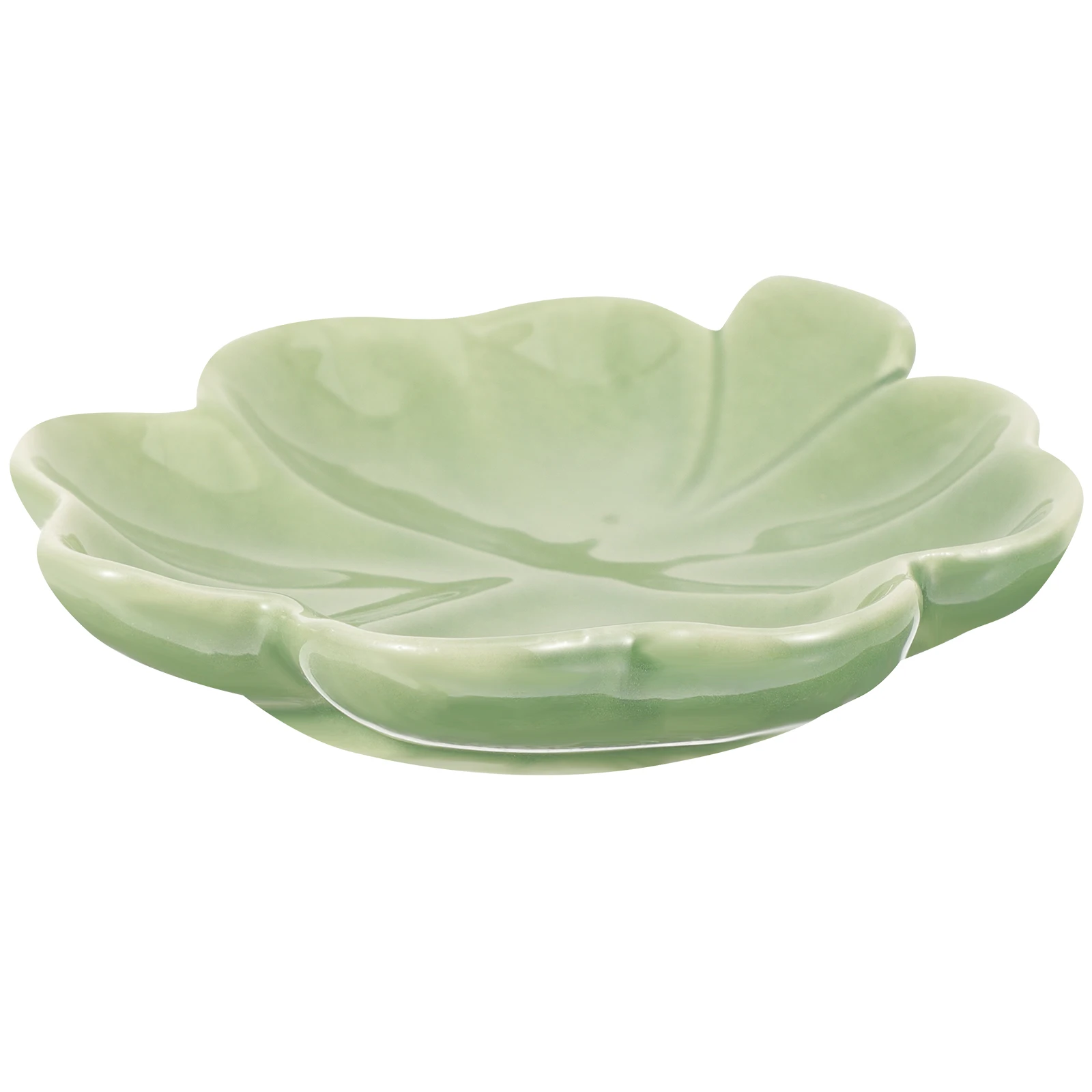 

Ceramic Jewelry Tray Clover Leaf Shape Small Ring Dish for Desk Dresser Ornament Sundries Storage Decorative Trinket Holder