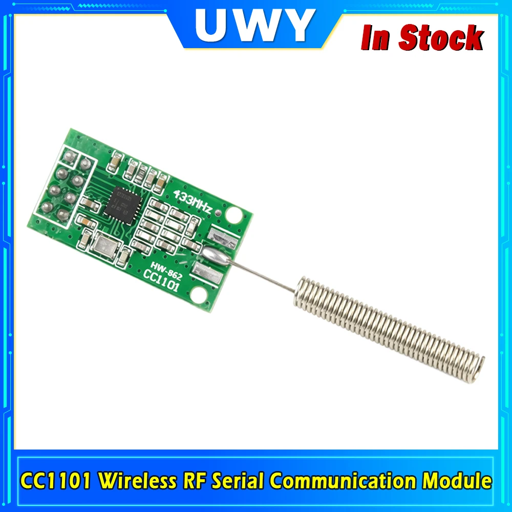 CC1101 433MHz Wireless RF Serial Communication Module HW‑862 Long Distance Transceiver Board For Arduino DIY Project