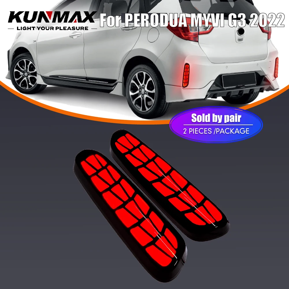 

Для Perodua Myvi G3 2022: Новые светодиодные задние бамперные фонари, задние отражатели, ходовые огни (DRL), стоп-сигналы, аксессуары, черные линзы