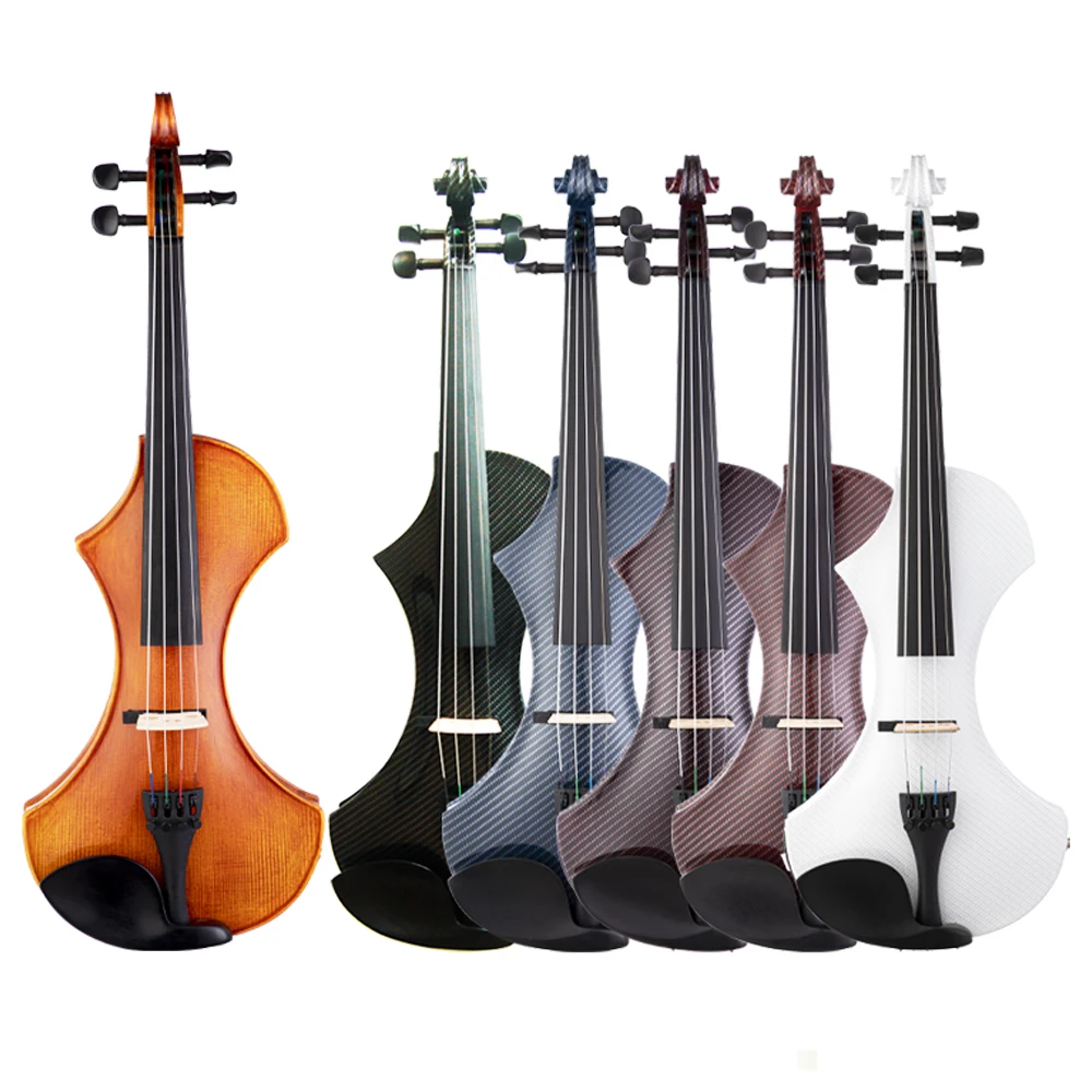 

Professional Grade Sound Quality Electric Violin Solid Spruce 4/4 Student Electric Violin