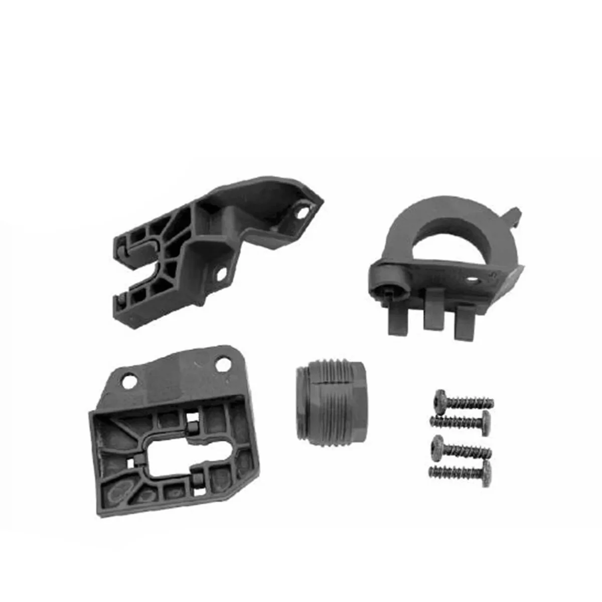 #911Q Car Front Headlight Bracket Repair Kits for Audi A4 B9 8W0998122 R (Black)