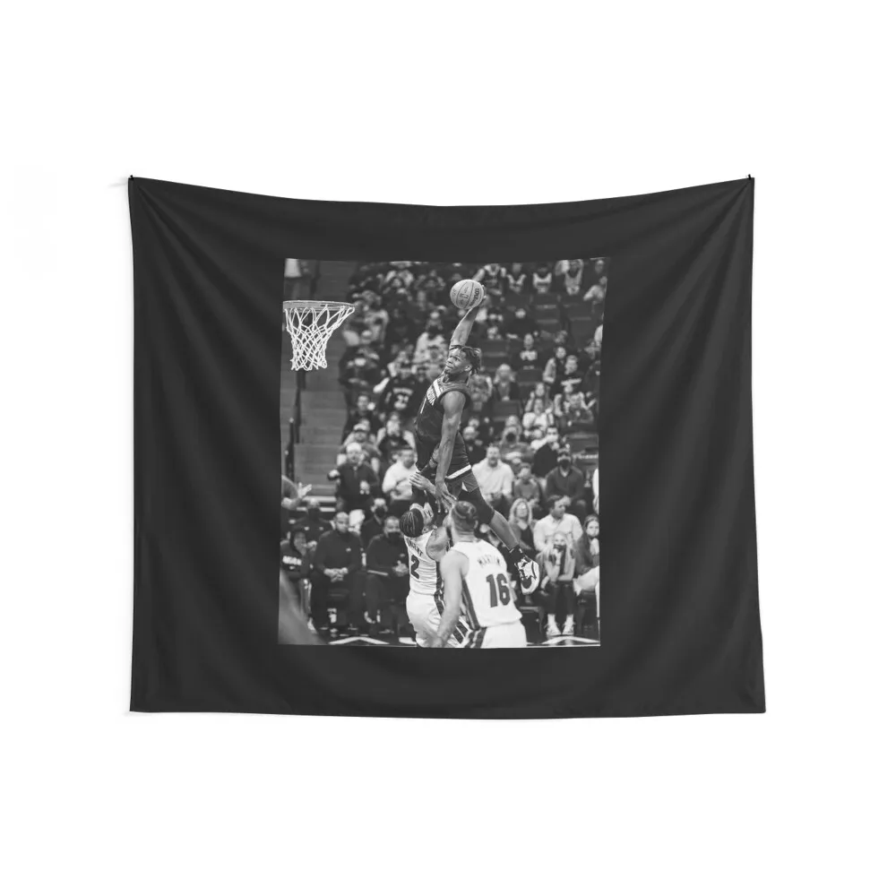 Anthony Edwards - Dunk Of The Year - Black/White Tapestry Aesthetic Home Decor Decoration For Home Tapestry