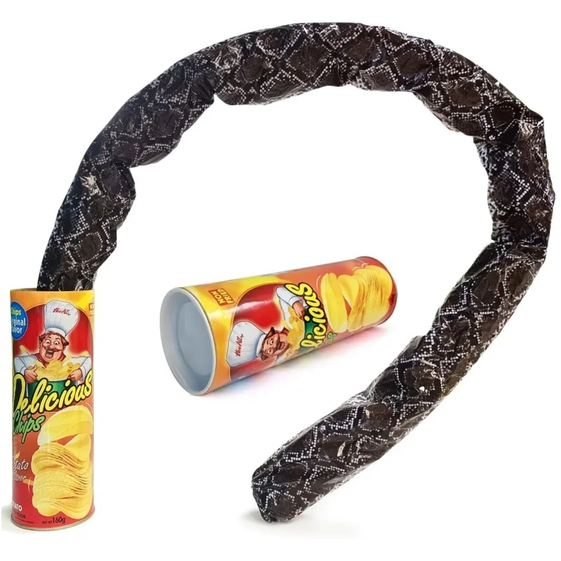 

Картофельные чипсы, змея может прыгать, игрушка-змея, розыгрыш-забавный трюк, кляп, подарок на день дурака, украшение для вечеринки на Хэллоуин, подарок для возраста 14+