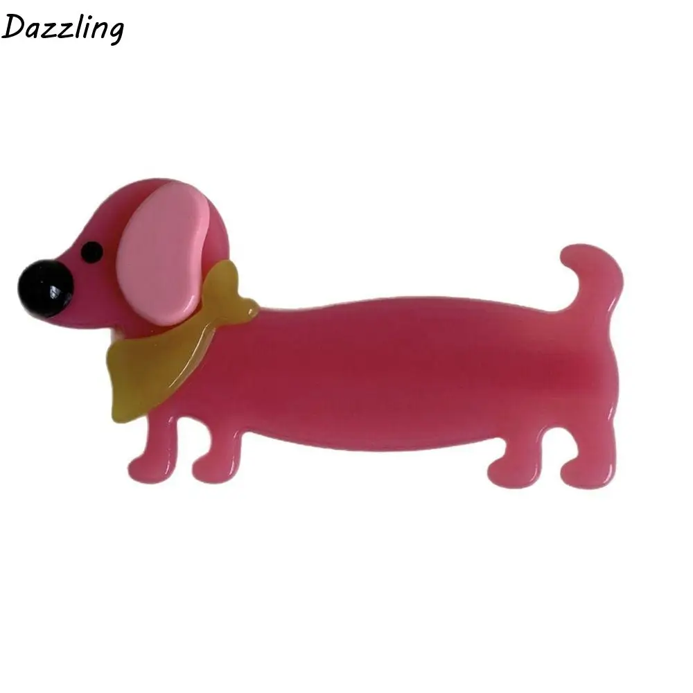 

Fashion Hairpin Sausage Puppy Hair Clip Dog Duckbill Clip Acetic Acid Hairpin Korean Style Cute Animals Barrette Female