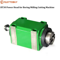 BT30 Power Head Max Speed 3000~8000rpm for 1.5KW   2Hp  Power Unit Machine Tool Spindle Head  Boring Milling Cutting Machine