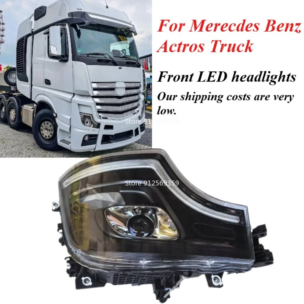 6 Pin LED Front Bumper Head Light Head Lamp For Merecdes Benz Actros Truck Headlight Headlamp Daytime Running Light DRL