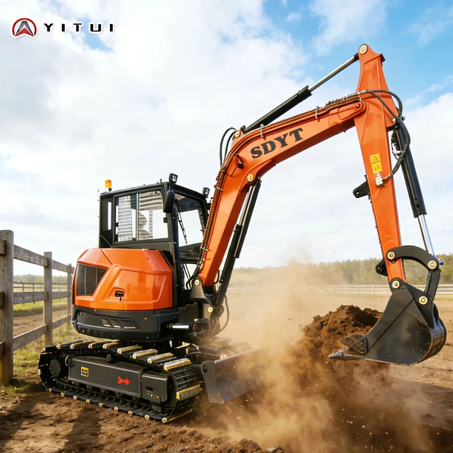 

Best-Selling 3 Ton Mini Excavator Anti-Slip Tracks Epa Ce Certified Digger Customized User-Friendly Operation Crushing