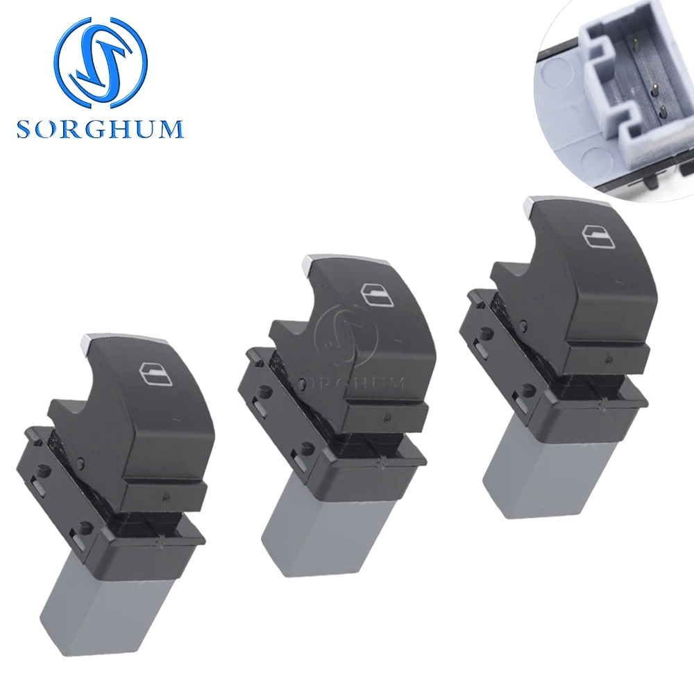 SORGHUM 5ND959857 Power Window Headlight Switch Control Button For VW Jetta Tiguan Golf GTI MK5 MK6 Passat B6 Seat Leon MK2 5ND