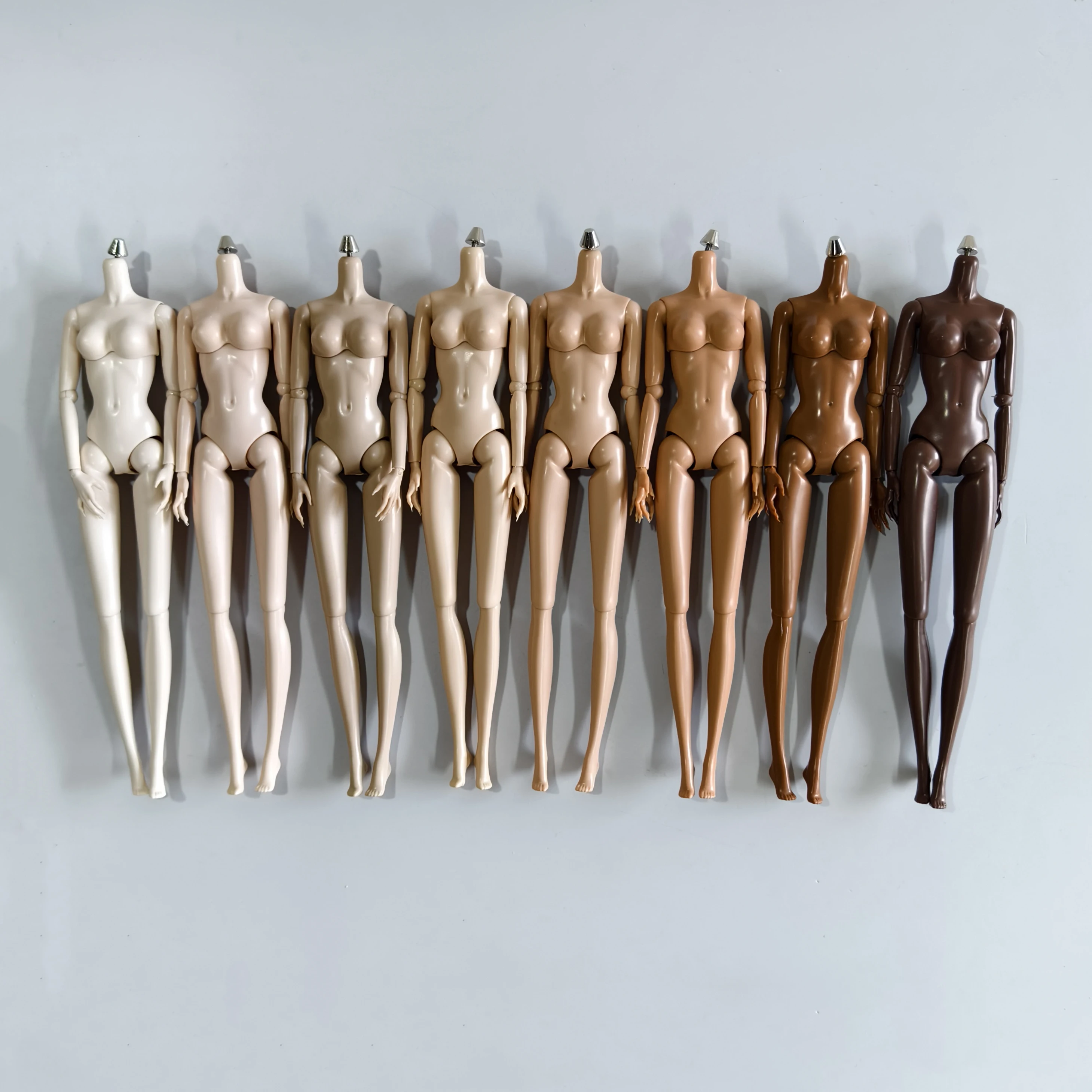 1/6 交換用ボディベージュブラウンブラックホワイト女性新しいマルチジョイント可動ボディ FR/IT 人形ヘッド