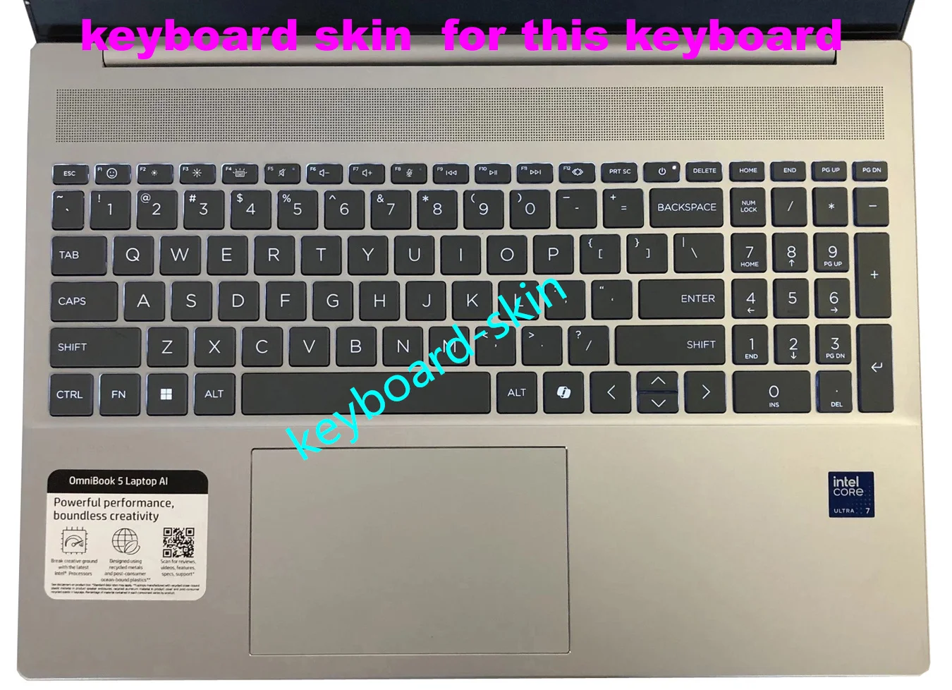 US Keyboard Skin Cover film for HP OmniBook 15-FN** 16-AG** 16-ag0xx 16-AF** 16-af0xx TPN-C177 TPN-C178 16-BA** 16-BC** 16-AB**