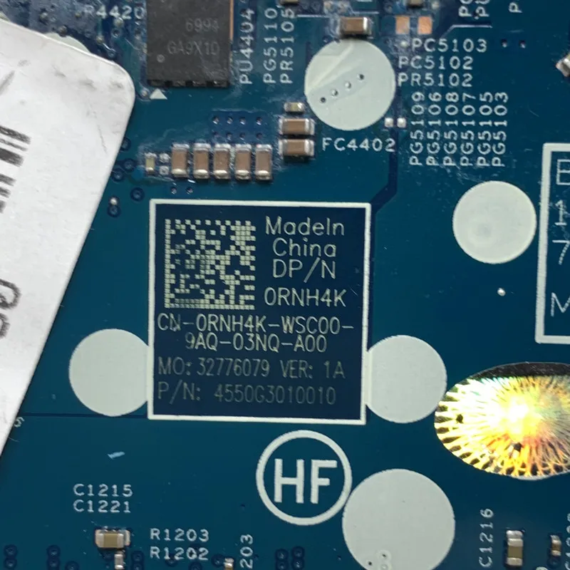 For DELL 5300 Mainboard CN-0RNH4K 0RNH4K RNH4K With SRFFX I5-8265U CPU 18723-1 Laptop Motherboard 100% Fully Tested Working Well