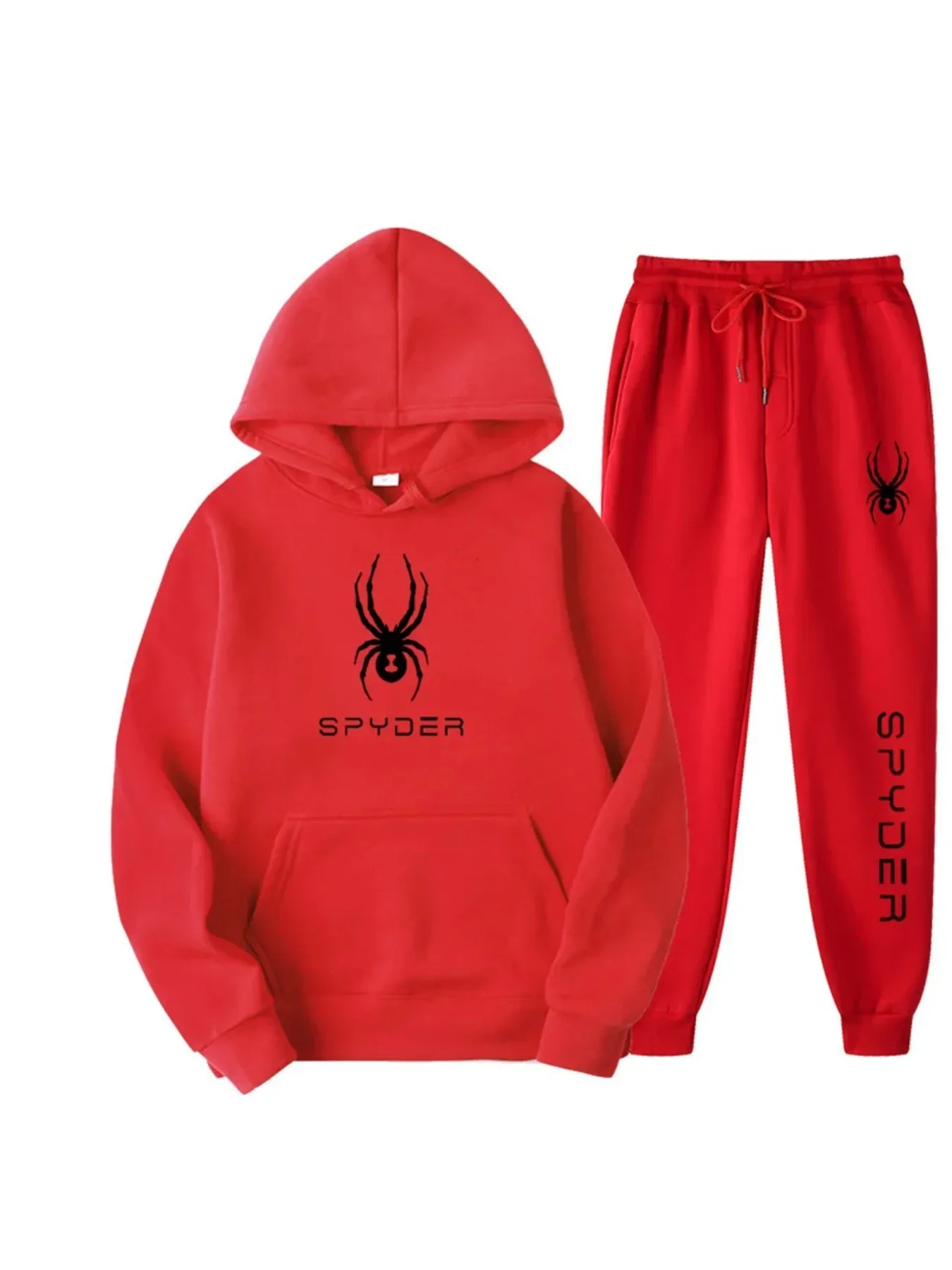 يرتدي الرجال والنساء في الخريف والشتاء سراويل خصر مرنة بغطاء للرأس وأكمام طويلة، بالإضافة إلى ملابس رياضية كاجوال مكونة من قطعتين. #6