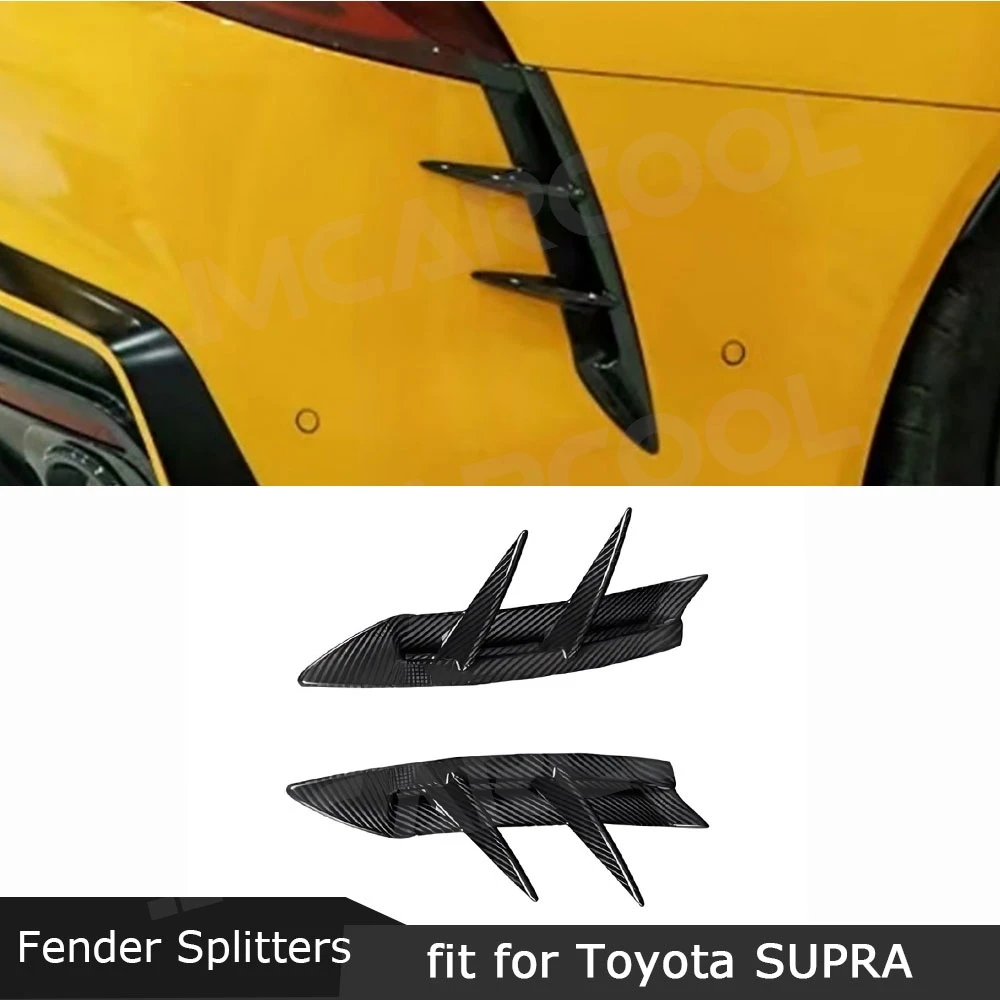 

JMCARCOOL настоящее углеродное волокно, автомобильный задний бампер, плавники, вентиляционные накладки, разветвители для Toyota SUPRA A90 A91 2019-20247 деталей, комплект кузова