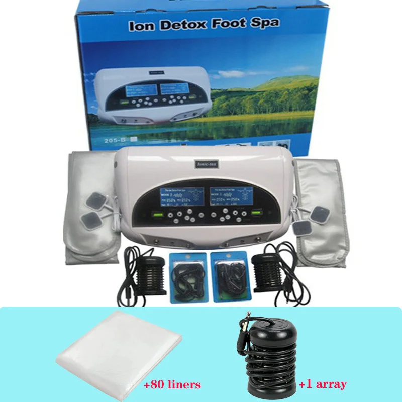 Detox Foot Spa Ion Cleanse Detox Machine With FIR Belt and Acupunction Function Pads Ionic Squa Foot Detox Dual For Two Person