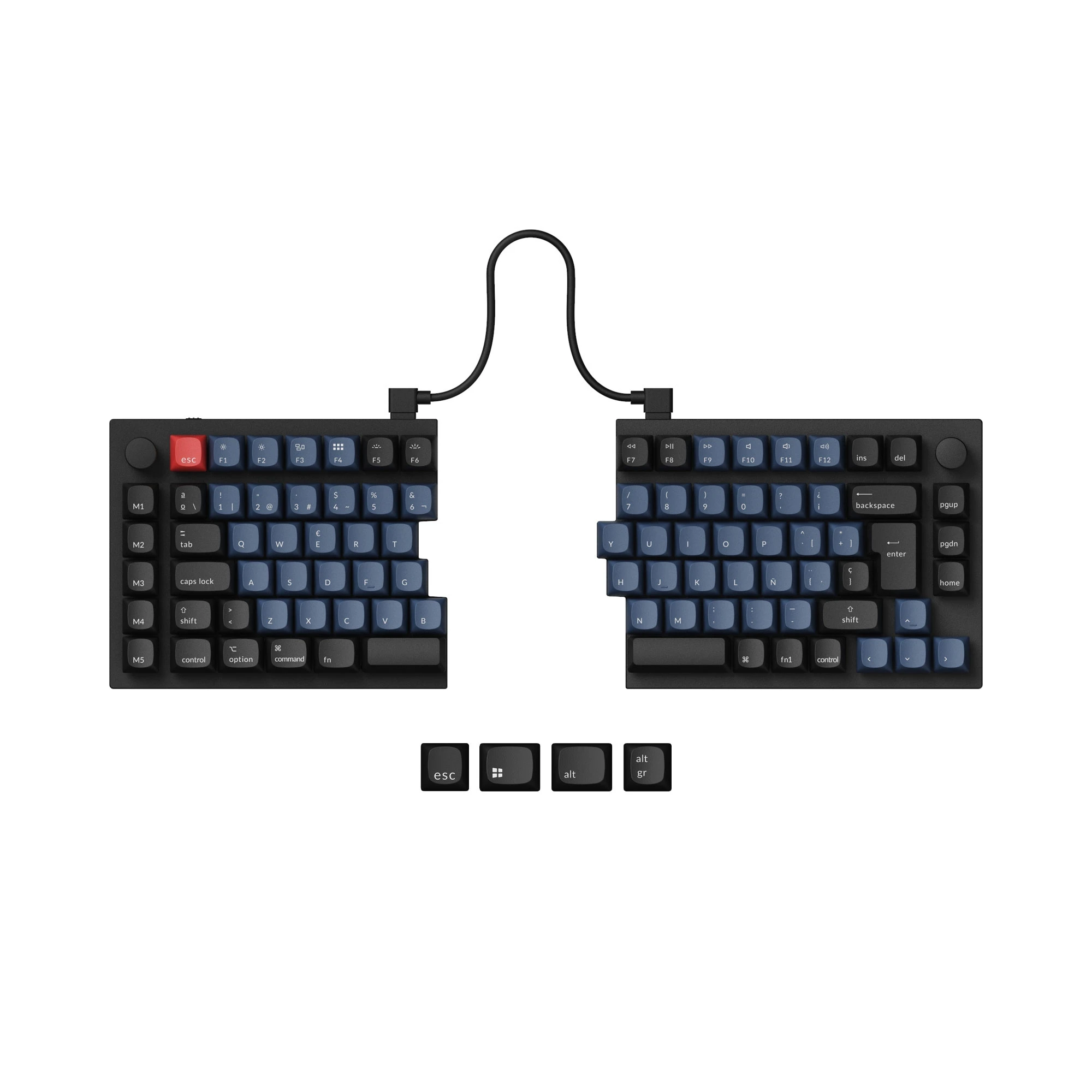 Keychron Q11 QMK ISOレイアウト コレクションノブ スプリットデザイン