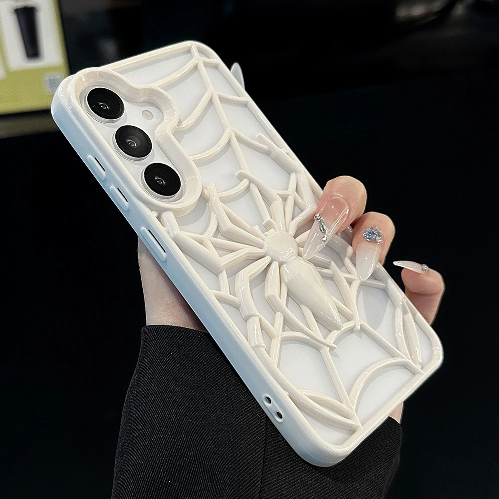 Coole 3D Spider Hollow Dissipate Heat Handyhülle für Samsung Galaxy A16 A13 A26 A36 A56 A54 A55 A06 A04 Weiche Silikonhülle – Detail 6