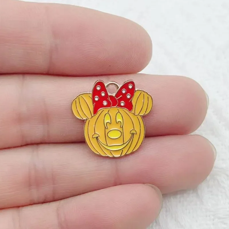 10 قطعة المينا القبر شبح اليقطين الخفافيش مصاص دماء القلعة Charms قلادة الهالوين DIY بها بنفسك صنع المجوهرات الاكسسوارات اليدوية