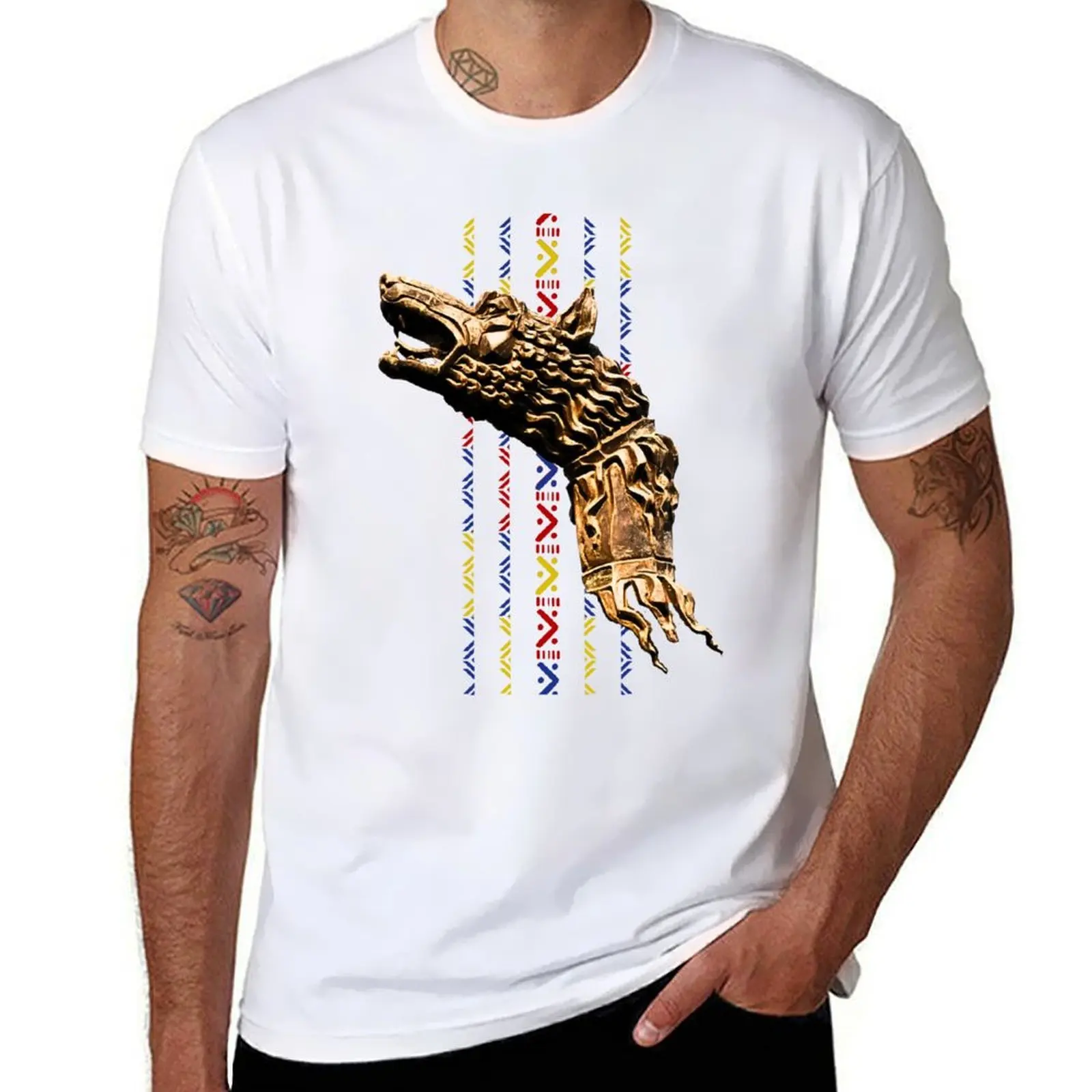 

Geto-Dacian Flag T-Shirt anime t shirts oversize man t shirt summer T-Shirt