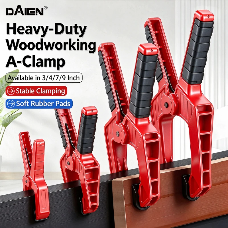Heavy Duty A-Type Spring Clamp Woodworking Clip 3/4/7/9 Inch Carpentry Fixing Tool