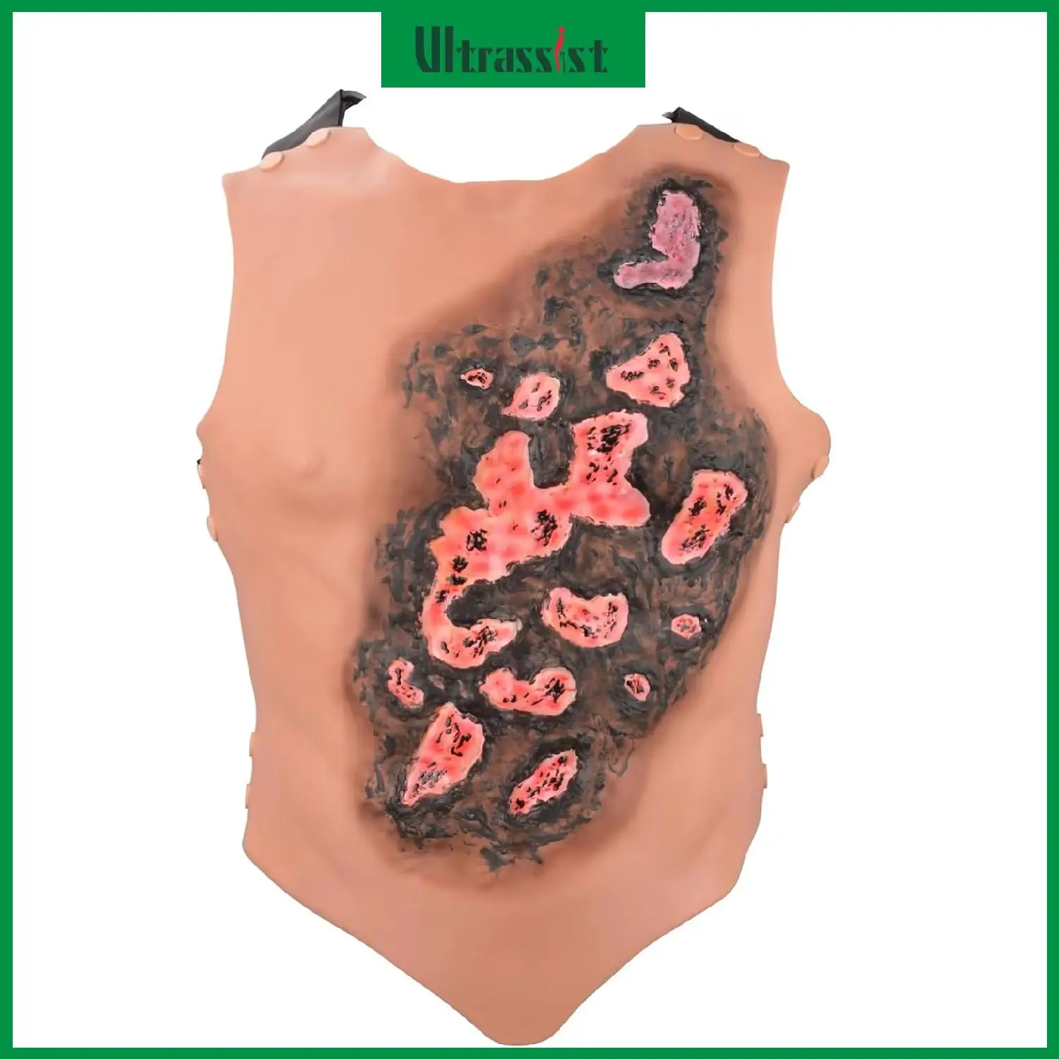 Ultrassist Chest Burn Injury Wound Model Vest Wearable Wound Packing Abdominal Injury Simulator for Medical First Aid Training