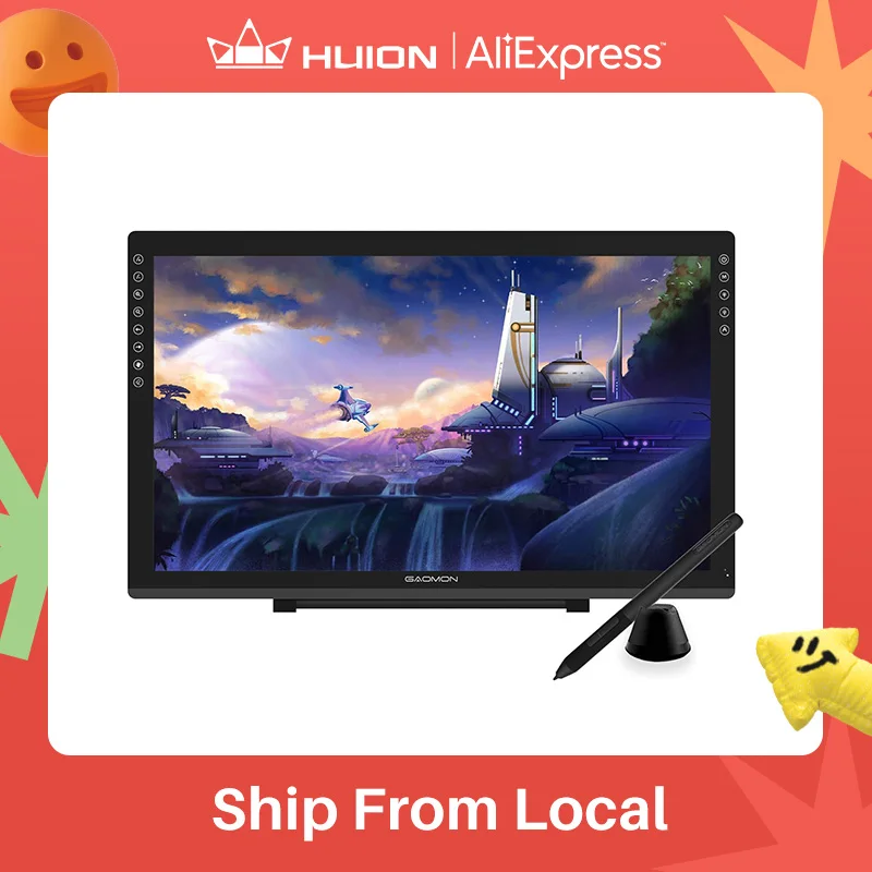 

GAOMON PD2200-21.5 Inch Digital Tablet Anti-Glare Full Lamination Screen Display with 8 Touch Keys Support ±60° Tilt Function