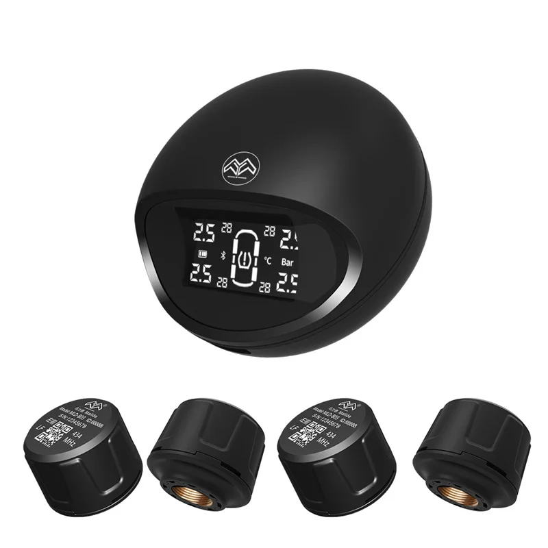 2022 New High quality tire pressure monitor is a universal external wireless tire pressure and tire temperature detection TPMS