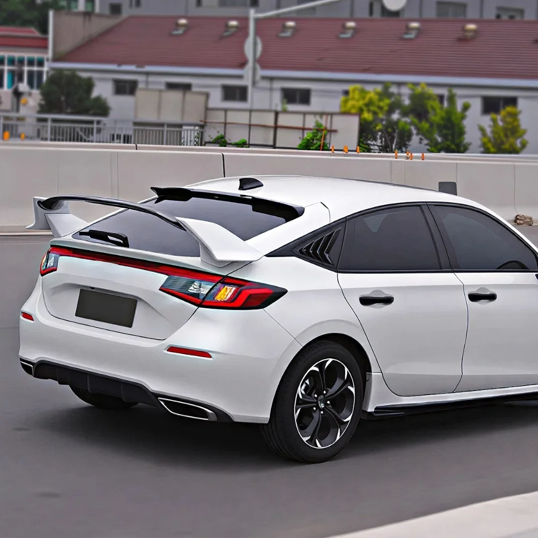 Rear Deflector Spoiler Wing For Honda Civic FL 11th Hatchback 2022-2026 Tail Boot Lip Body Kit Tuning Car Accessories Decoration