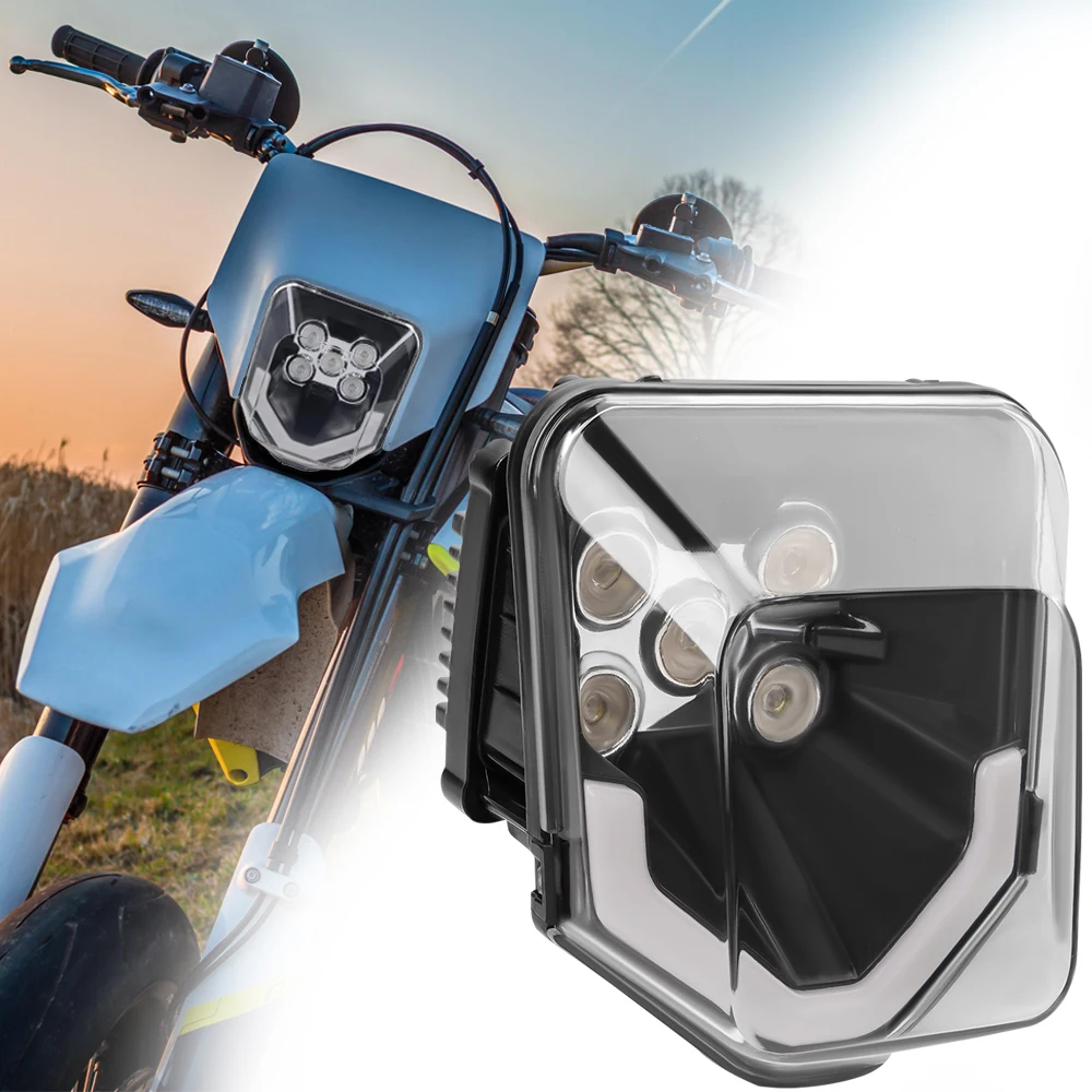 for Husqvarna 701 Enduro Supermoto 2016-2024 Dirtbike LED Headlight FE 250 350 450 501 TE 150 250 300 2017-2023 TX125 2017-2019