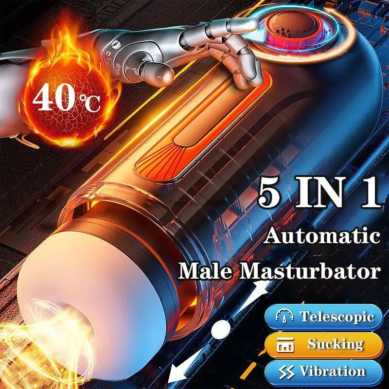 Automatic Male Masturbators Suction Masturbator Sex Man Men\'s Vibrator Is for Men Mastrubator Realistic Silicone Vagina Toys