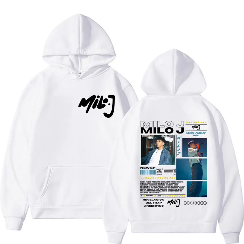 Rapper Milo J 111 Album Tour Graphic Sweatshirt Fashion Casual Cozy Oversized Hoodies Men Women Harajuku Gothic Hoodie Pullovers