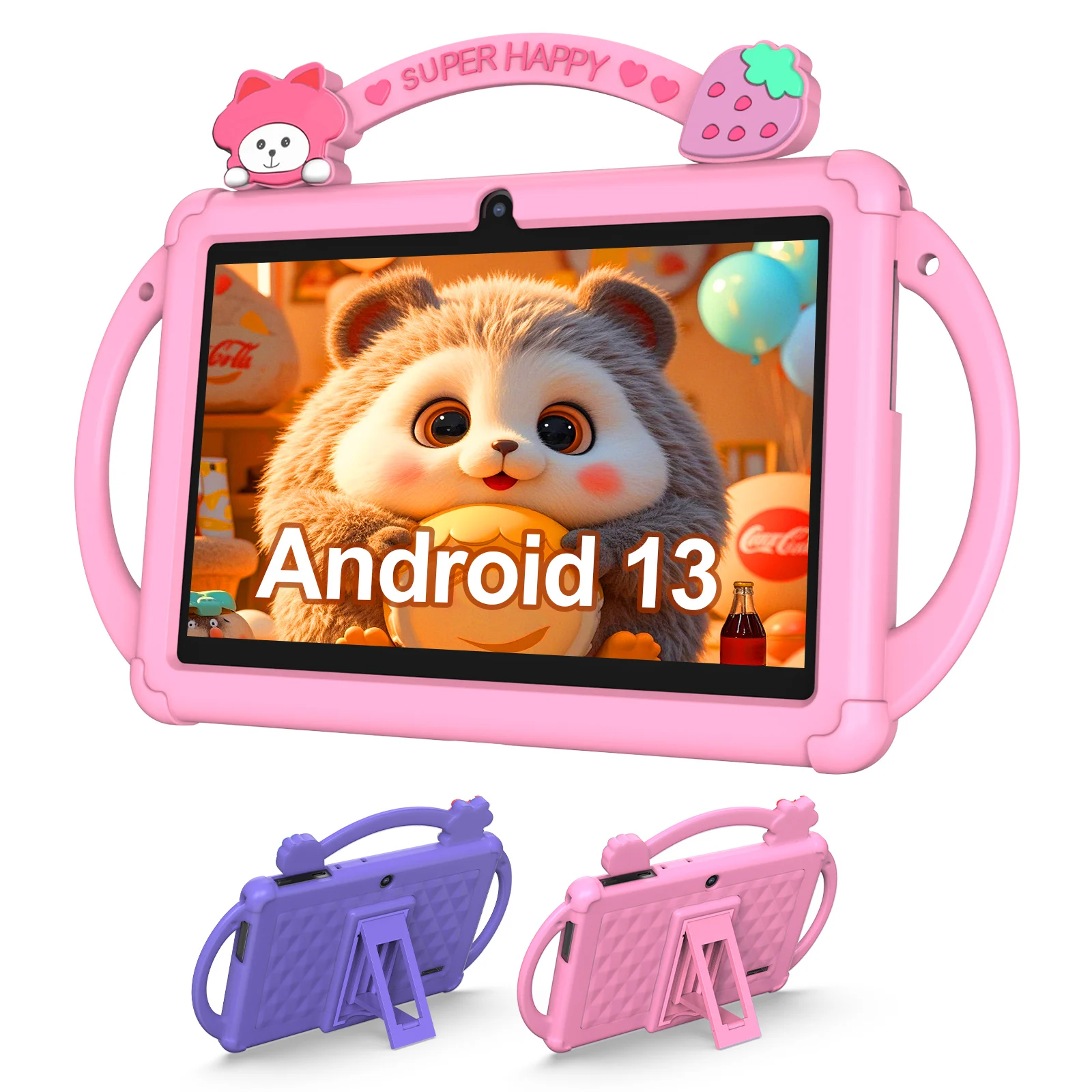 Tablet Android 13, tablet per bambini da 7 pollici, processore quad-core, tablet WiFi 5G, 4 GB (espansione 2G-memoria) RAM+32 GB ROM, spirito