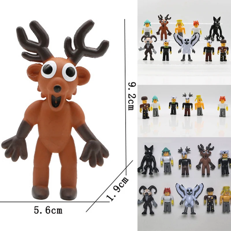 Deer Own Goal Game Character PVC Statue Set Theme Peripheral Model Collectible Figurine Home Decor Bedroom Ornament Mini Gifts
