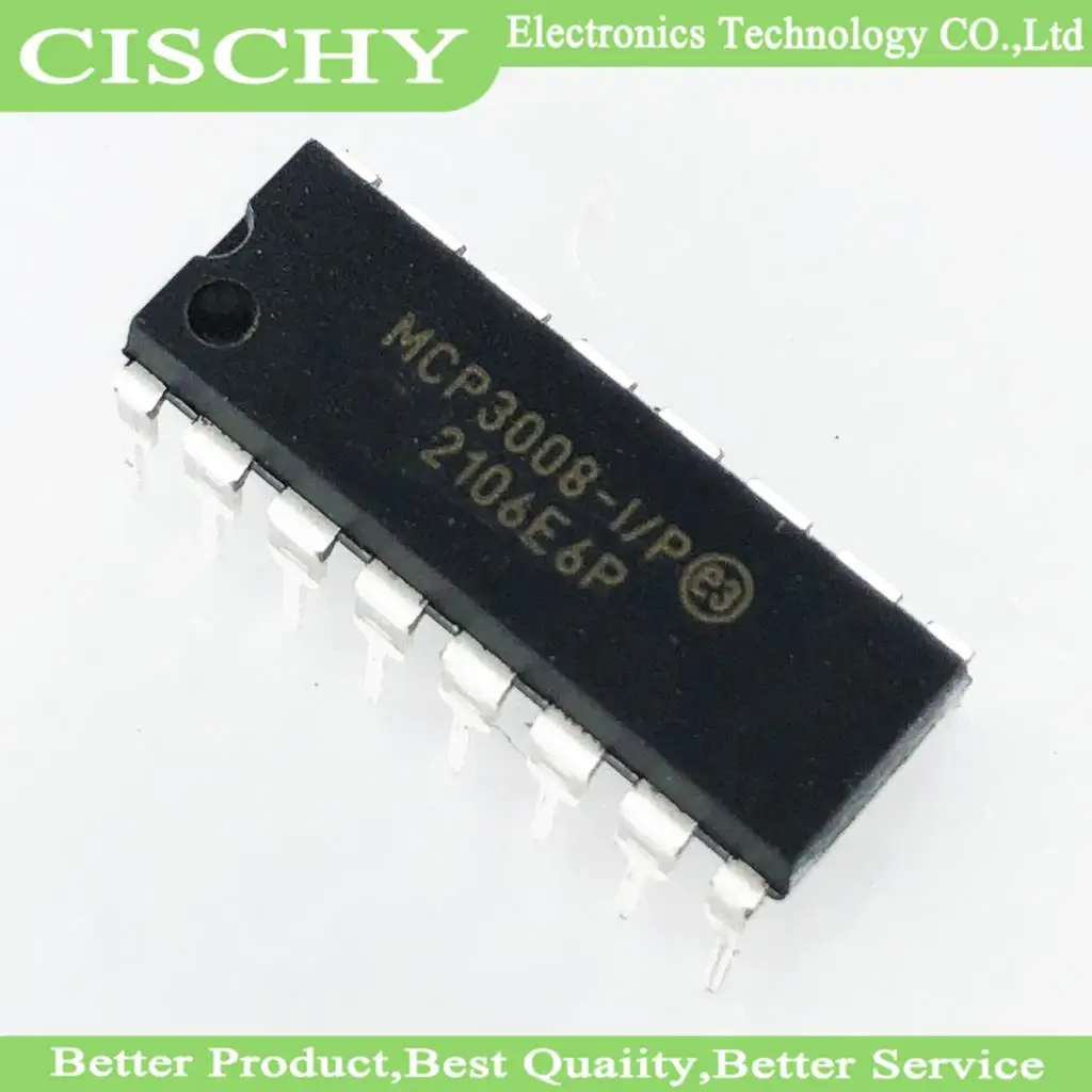 

2шт MCP3008-I/P MCP3008 DIP-16 В наличии