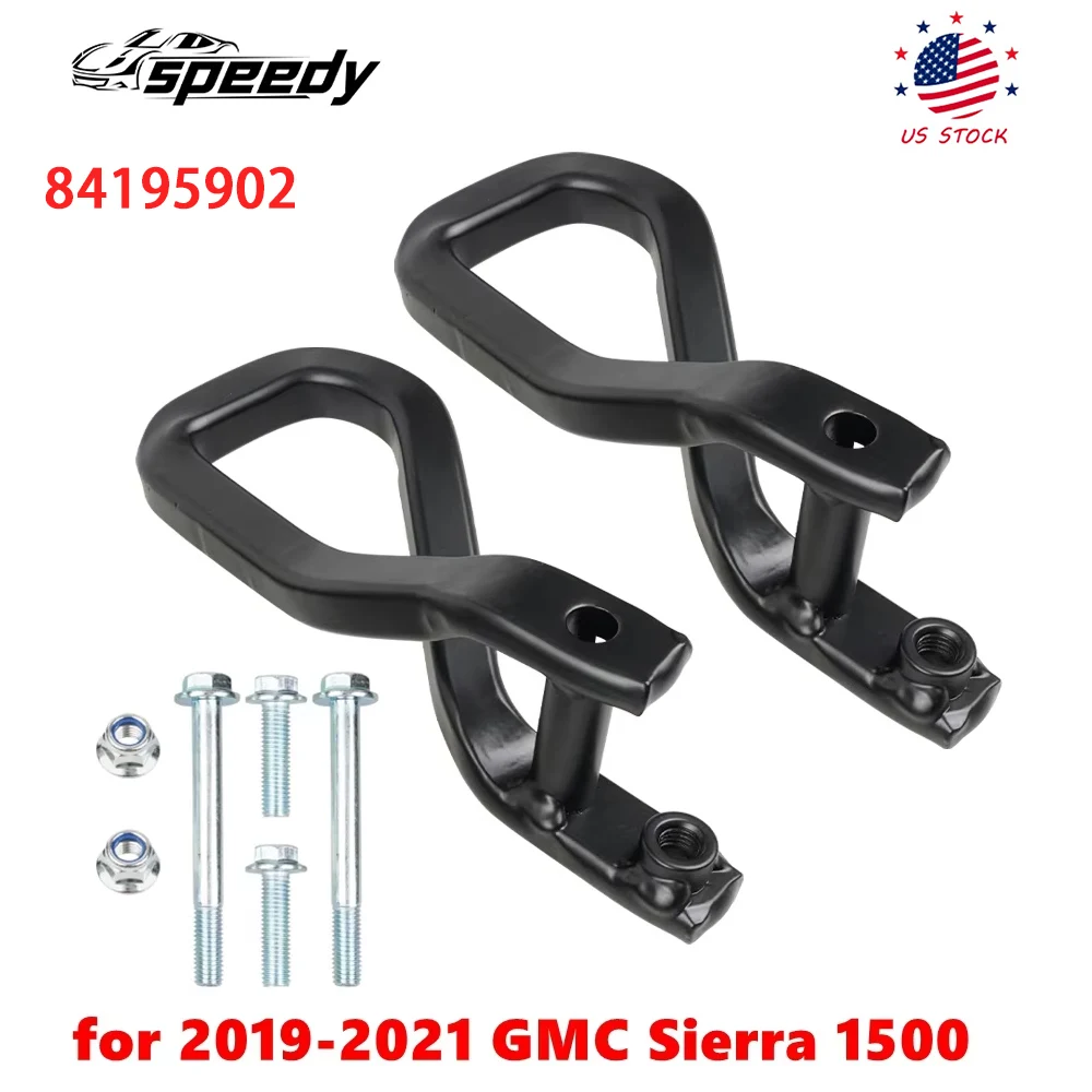 

84195902 Передние крюки для выемки буксира с болтами, пригодные для GMC Sierra 1500 2019-2021 гг.