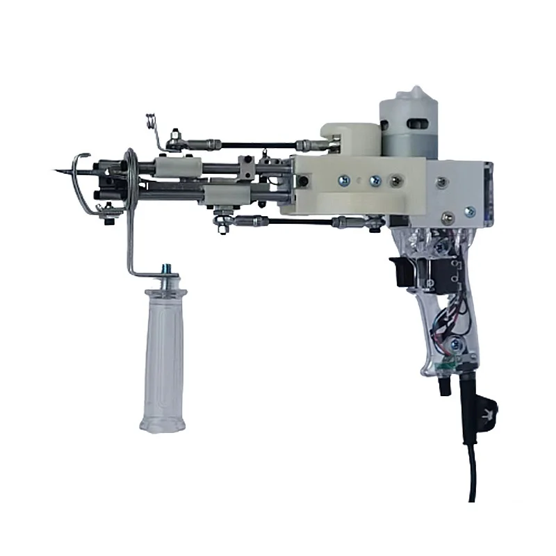 Pistola de Tufting 2 en 1 para alfombra eléctrica, pistola de elevación de pila de corte de bucle con cubierta de engranaje, máquinas de flocado de alfombra, herramientas de pistola