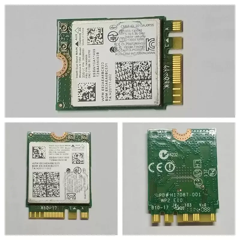 for X230S X240 T440 L440 T540P 7260AN 5G Dual Band Network Interface Card with Bluetooth 4.0 04X6008