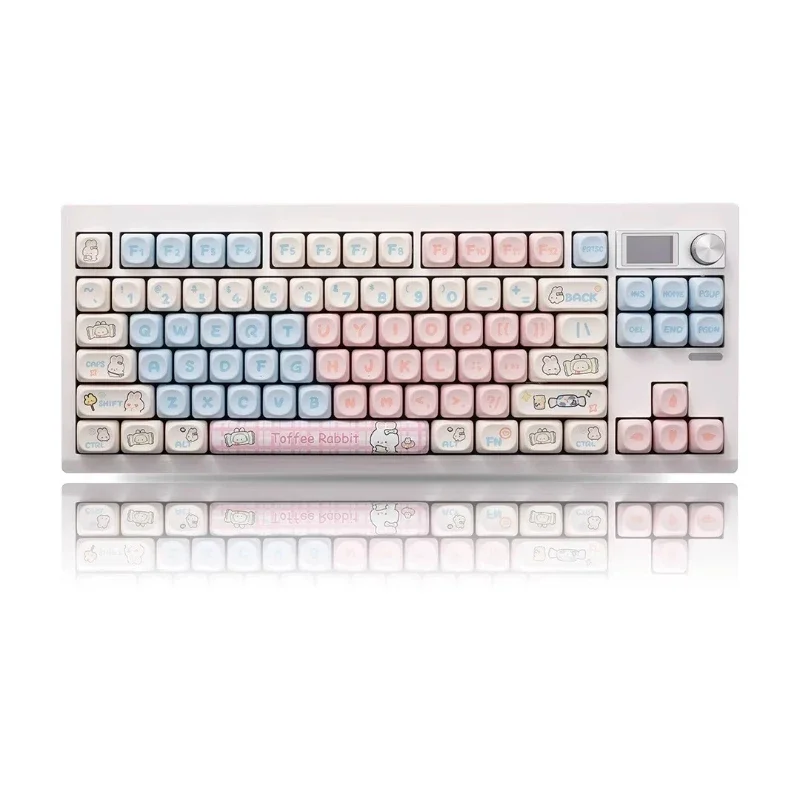 GMK87 Mechanical Keyboard Kit The Third Mock Examination VIA Keyboard Custom Knob GASKET Structure Equipped with A Small Screen