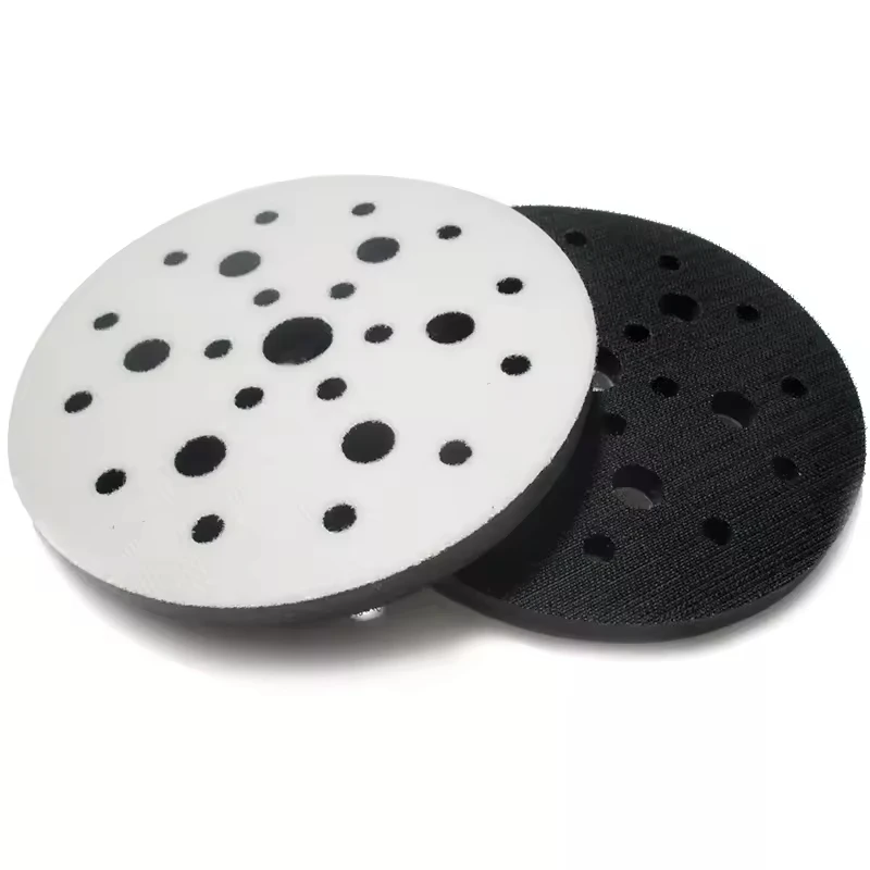6Inch 150mm Foam Interface Pad Hook and Loop Foam Protection Cushion 25Holes for Sanding Discs Polishing and Buffing