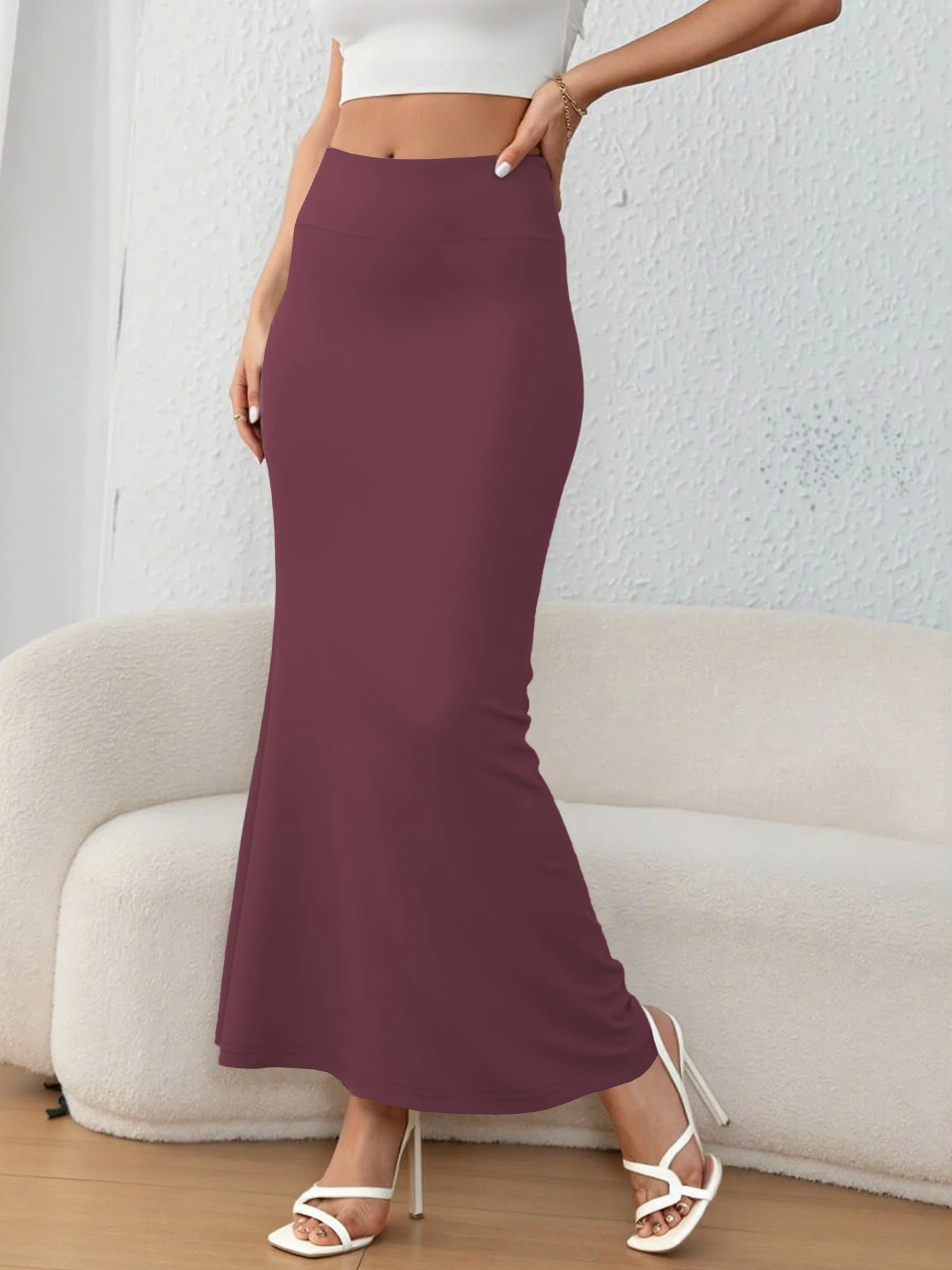 Loose Draped Long Skirt, Timeless Design, Soft Elegant Style, Outdoor Gathering & Daily Wear