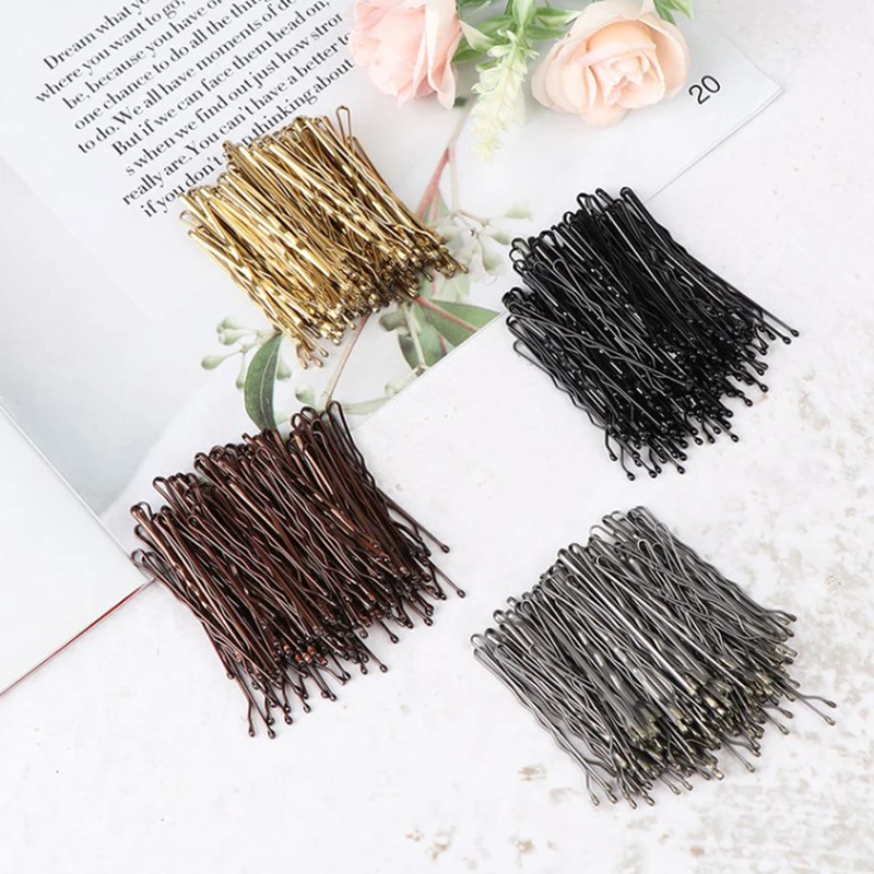 50pcs Women Gold Hair Clip Hairpin Hairstyle Styling Tool Hairgrip U Shape Barrette Hair Clips for Women Hair Accessories