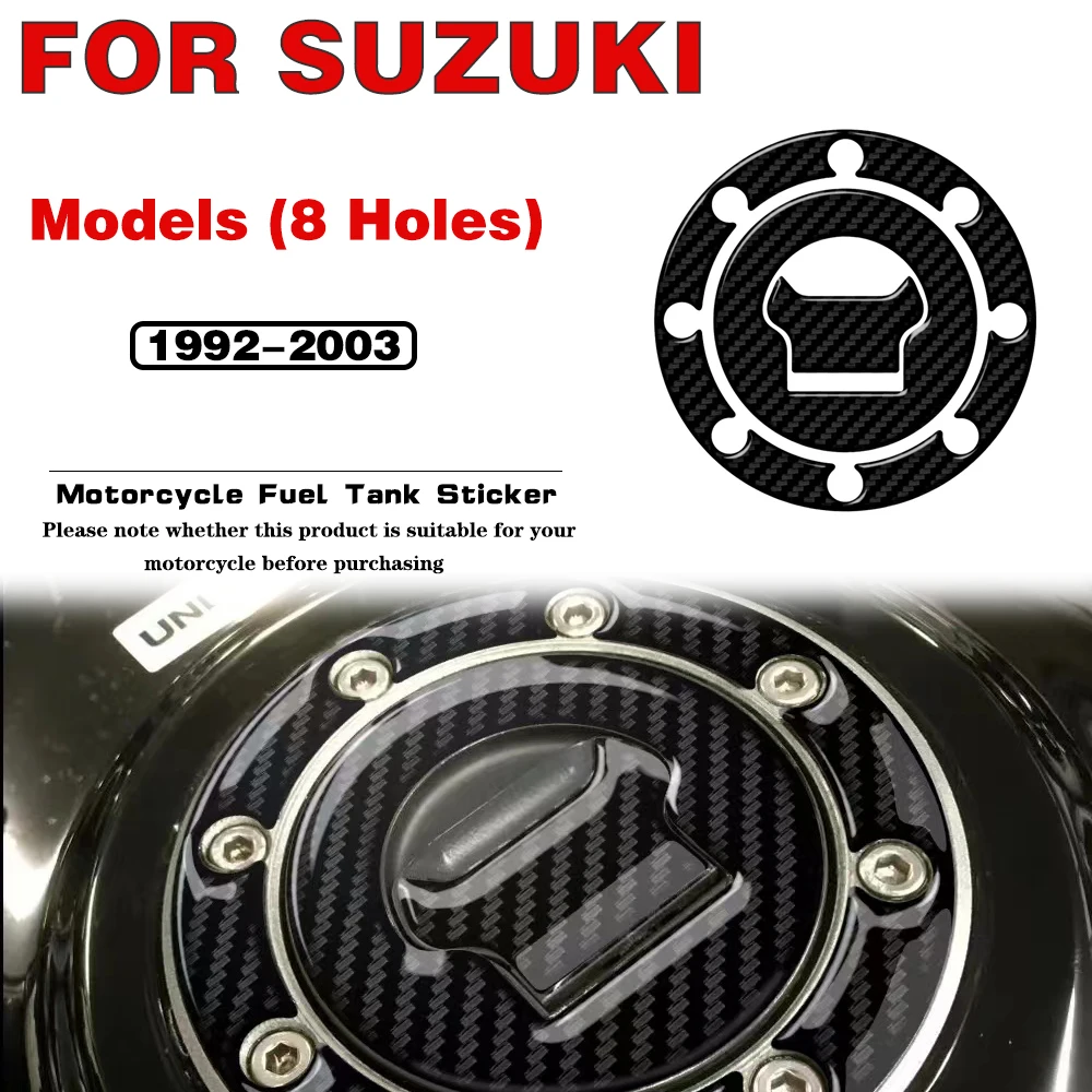 FOR Suzuki Models Up To 2002 GSXR 600/750/1000 SV650 Bandit GSXR1000 GSX1300R Motorcycle accessories Fuel Cap Protection Sticker