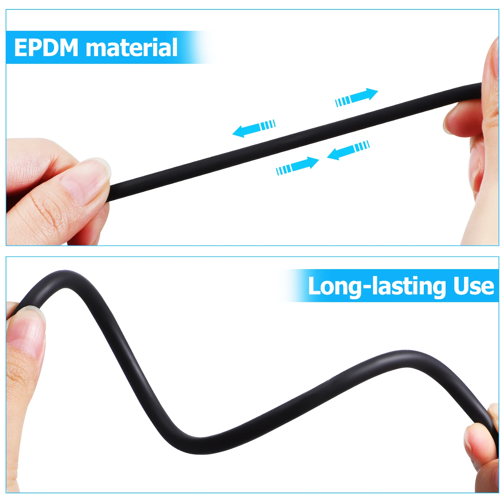 

EPDM Foam Weather Stripping Door Seal Waterproof Round Strip 1 Roll 5m x 6mm Sealing Strip Under Door Window Gaps Fillers Car