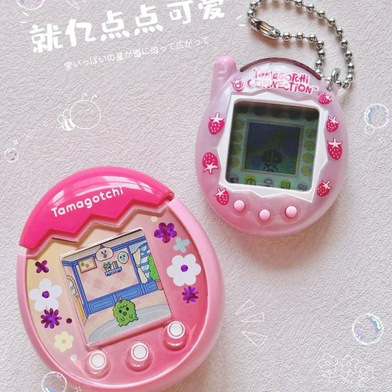 Bandai Original Tamagotchi  Pet Paradise Series Land Version Portable Keychain Interactive Toy For Kids Birthday Gift