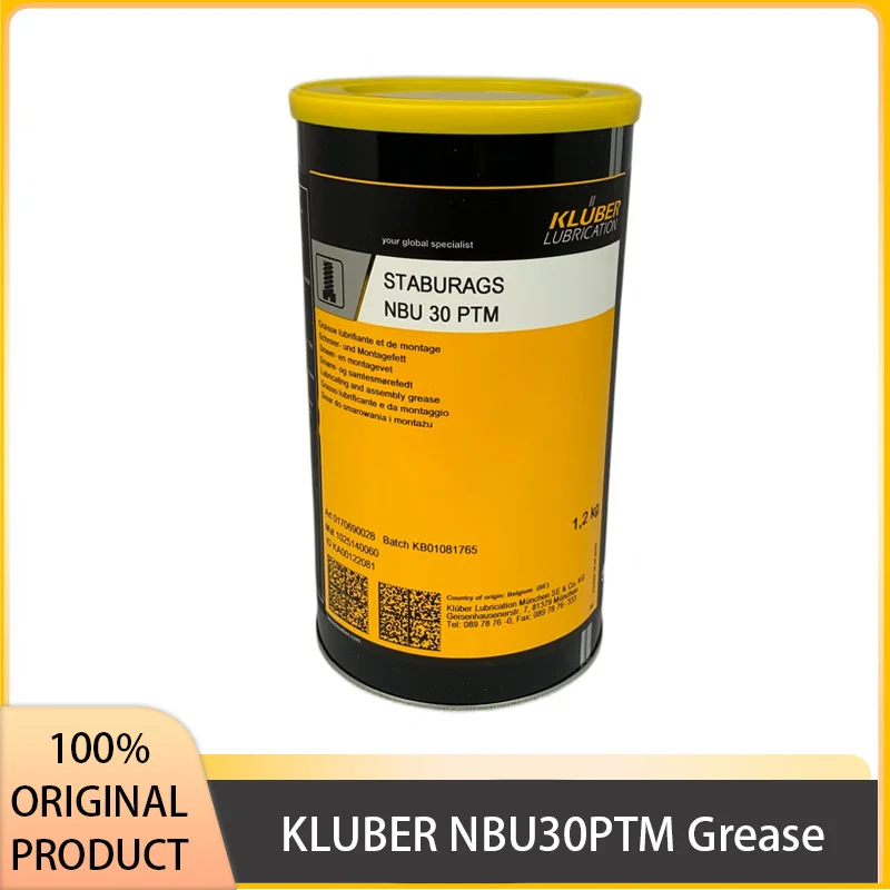 KLUBER Schmierstoffe NBU30PTM Lagerfett 1,2 kg Industrie ISOFLEX NBU30 PTM für Präzisionsgetriebe Originalprodukt