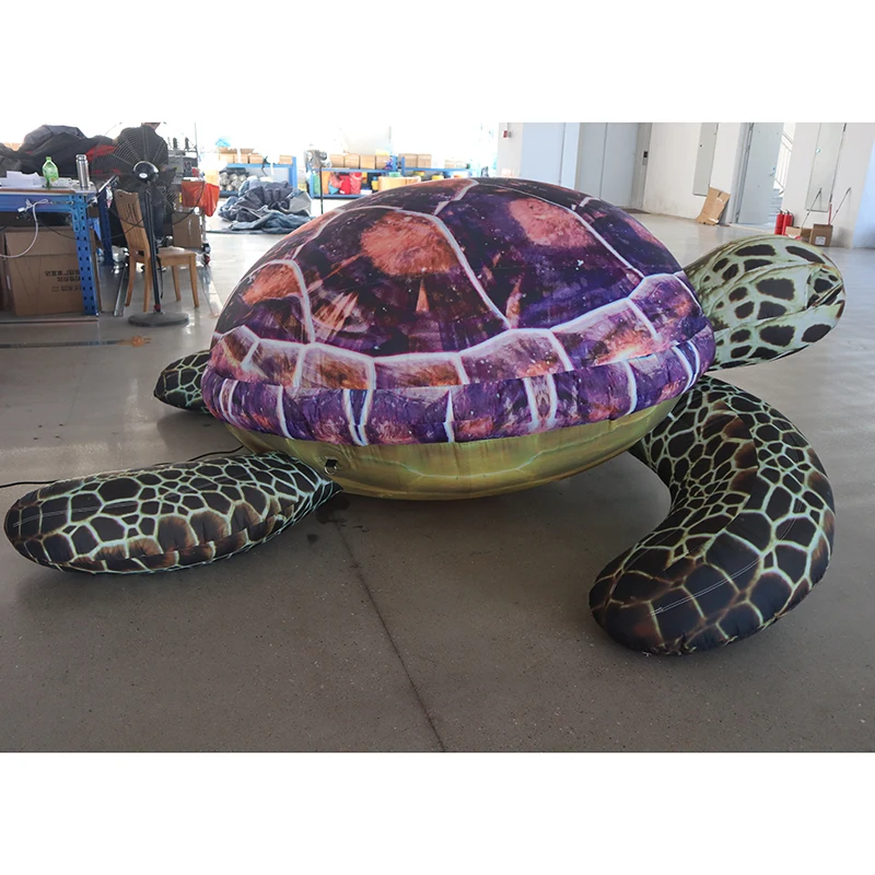 fast air ship to door, Parade Giant Inflatable Sea Turtle, 3m custom made Inflatable Ocean Animal for Sale