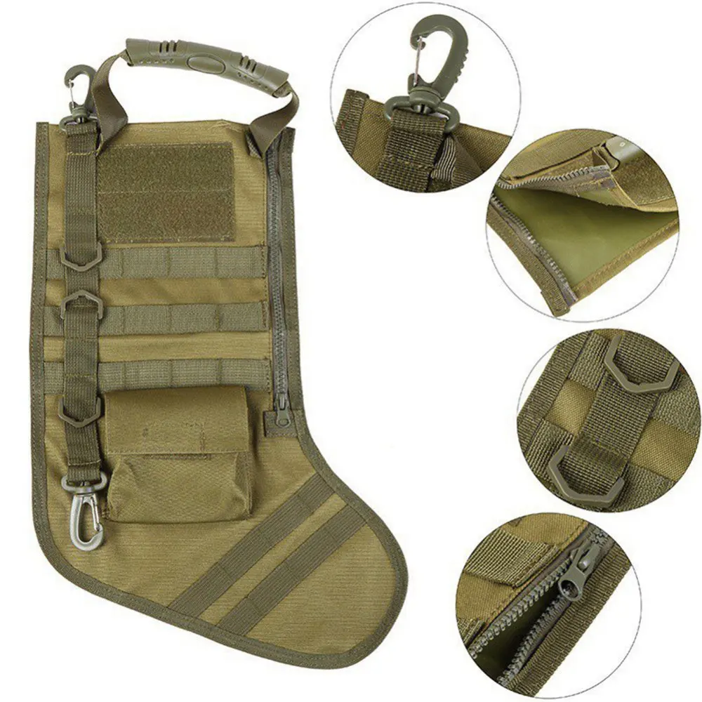 Sac tactique pour chaussettes de chasse, sac de rangement utilitaire, sac de Combat Portable Molle Pack cadeau de noël